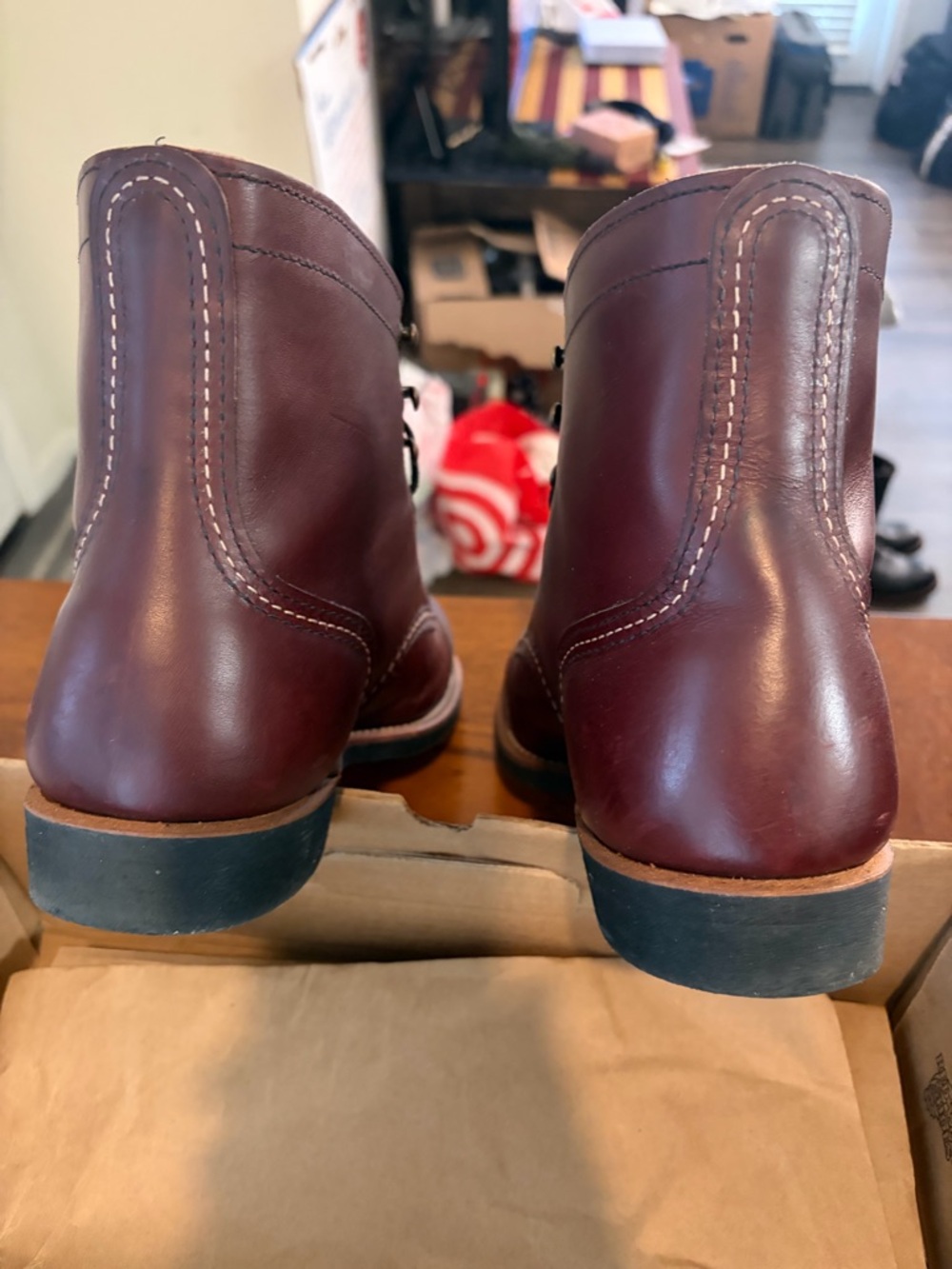 Red Wing 8119 Iron Ranger in Mesa Oxblood Leather 10D EUC - Picture 4 of 10